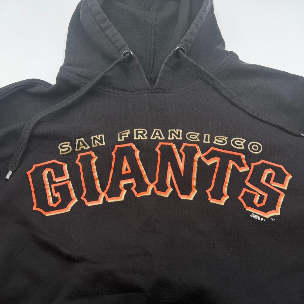 Stitches San Francisco Giants Mens 2XL Hooded Sweatershit Vintage Style MLB